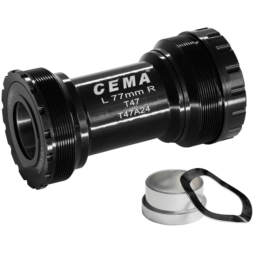 Cema Bracketas T47A SRAM GXP de acero inoxidable Negro