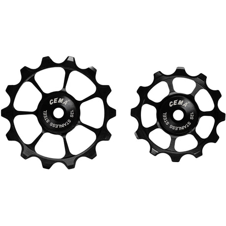Cema Deraaleur Swies Axs sram de acero inoxidable +XPLR 12V Negro