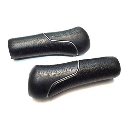 Mango de gazelle Set híbrido con tuberías plateadas 132 132 mm de negro