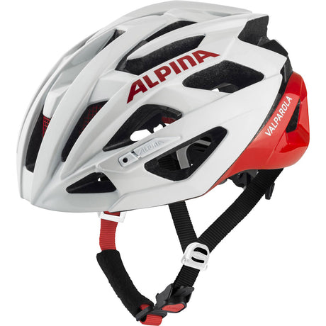 Casco alpina sports tour valparola 51-56 blanco rojo