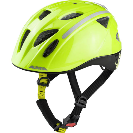 Casco deportivo para niños Alpina ximo flash be visible 47-51 brillo