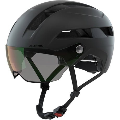 Casco urbano deportivo alpina soho visor v 52-56 negro mate
