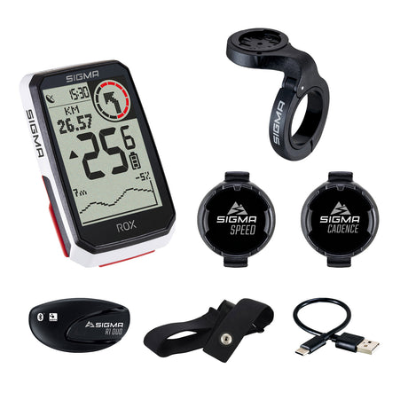 Sigma ROX 4.0 GPS SW WI HR HR StarTher Hod Cad Sensor Sensor Top Monte Set