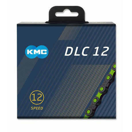 Cadena de bicicleta KMC DLC 12 126 Schakels - 5.2 mm - negro verde