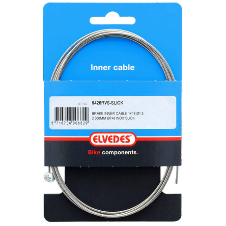 Elvedes cable Systems bv Cable interior de freno elvedes 2000 mm, boquilla en T resbaladiza de acero inoxidable de �1,5 mm