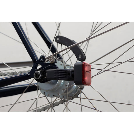 iluminación para bicicleta AMS Constant acero rojo blanco 4 piezas
