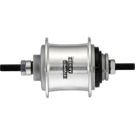 Gear Hub 2 Velocidad Sturmey Archer A2 Automático Free Free Hunue 36 hoyos - Plata
