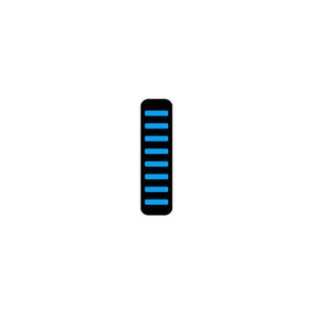 Rrp proguard brida para cables - trasera - pegatina - cian