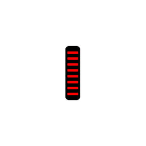 Rrp proguard brida para cables - trasera - pegatina - roja