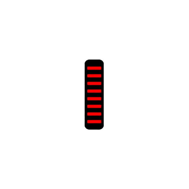 Rrp proguard brida para cables - trasera - pegatina - roja