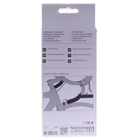 Simson Directing Lint Gel White (bicicleta de carreras, amortiguador -absorción, cómodo)