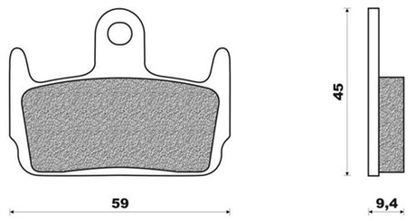Bloque de freno de disco de Newfren FD0224 X8R Sniper