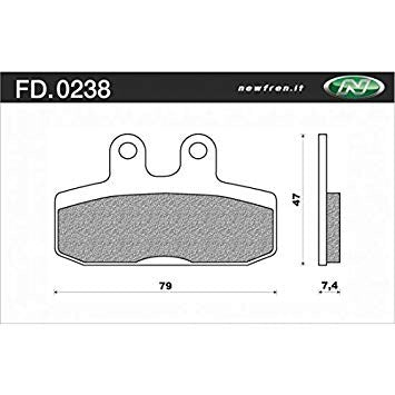 NUEVO BLOQUE DE FRENO DE DISCOS FD0238