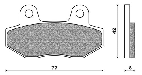 Bloque de freno de disco FD0358 China Speedfight 3