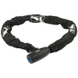 Candado de cadena M-wave 1100 mm con funda textil - negro