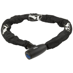 Candado de cadena M-wave 1100 mm con funda textil - negro