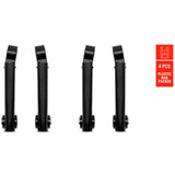 Eurofender spatd ef systema portacañas recto negro set a 4