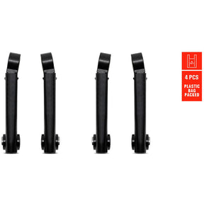 Eurofender spatd ef systema portacañas recto negro set a 4