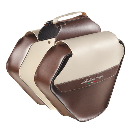 Monte grappa bolsa doble 17,5l fashion skay marrón oscuro crema