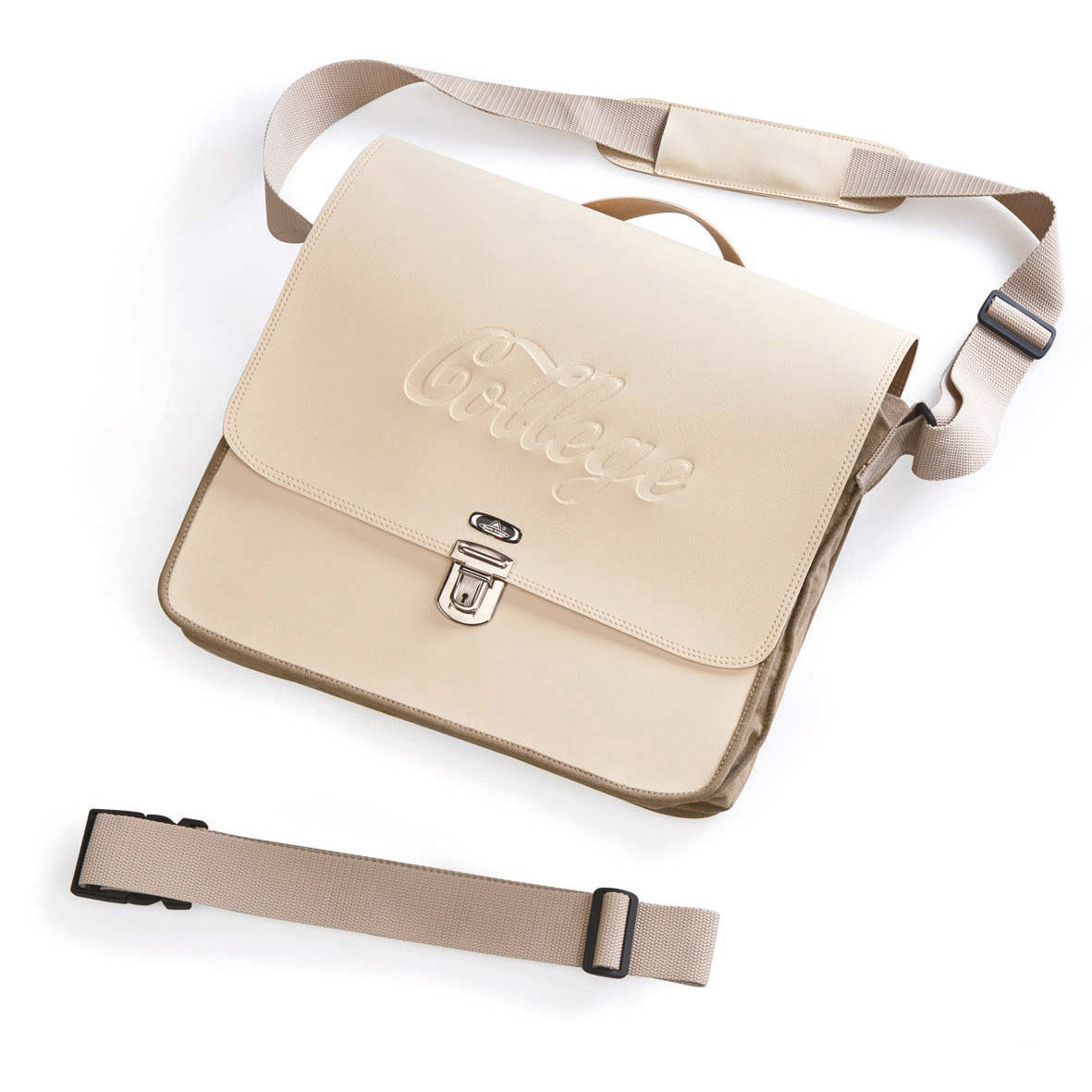 Bolso bandolera monte grappa 8l college crema