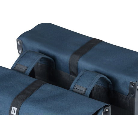 Bolsita de bicicleta doble de albahaca, repelente de agua, azul azul marino, 35L