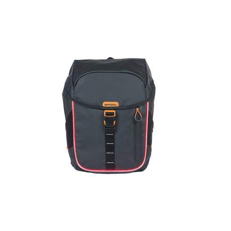 Basil Miles de lona Bicycle Mochila Nordlicht - Mochila negra impermeable para ciclistas - 17L - Unisex - Sporty - Negro