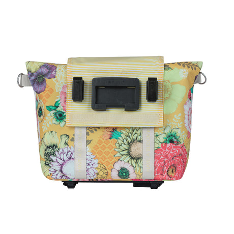 Basil Bloom Field Mik Fietshandbag - Geel, compacto y duradero - 8-11L