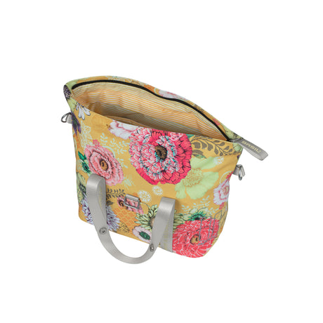Basil Bloom Field Mik Fietshandbag - Geel, compacto y duradero - 8-11L