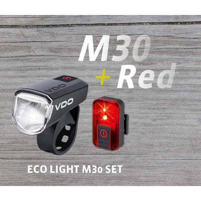 Set de iluminación VDO Eco Light M30 USB + USB ROJO
