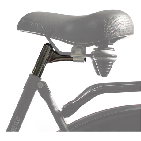 Post de asiento Pin Up 25.4 x 300 mm de plata de acero