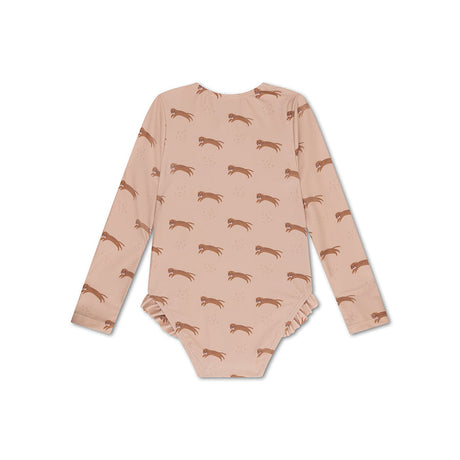vagabundo | Bañador UV niña beige manga larga