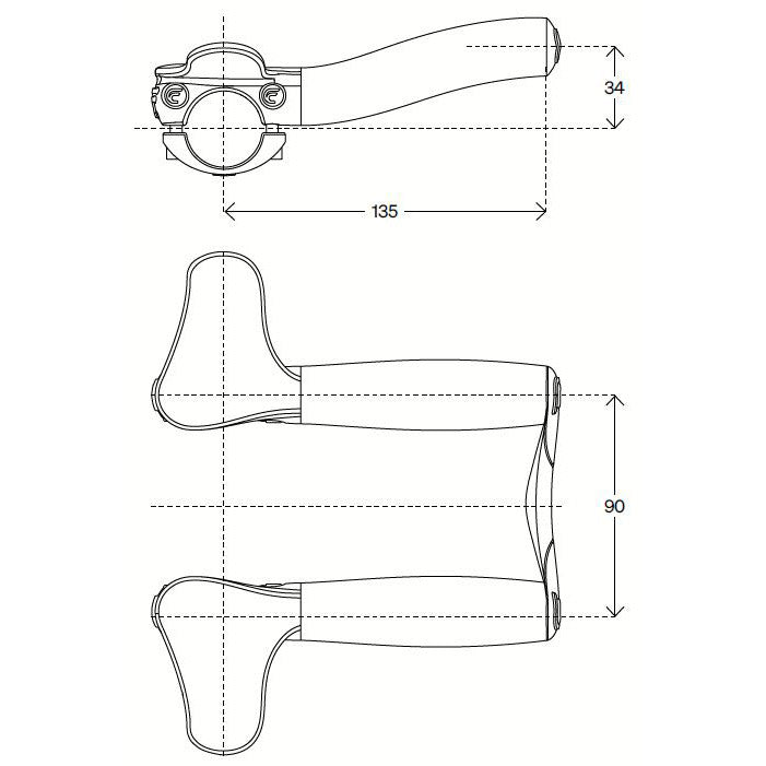 DEDA SET -UP BLAST de carbono del manillar
