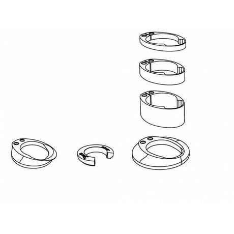 Kit de auriculares HDVCN con juego de espaciadores Deda Vinci