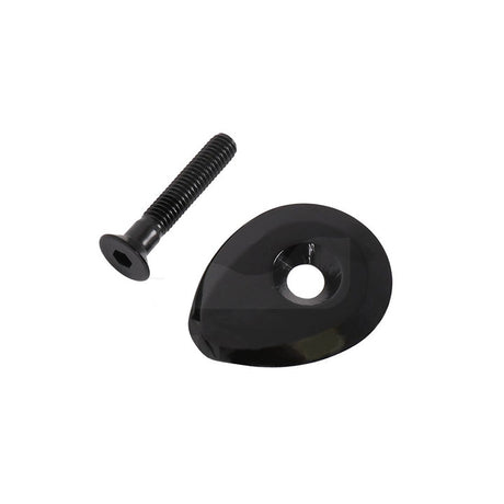 Tapa superior Deda Vinci negra con perno de aluminio m6x35