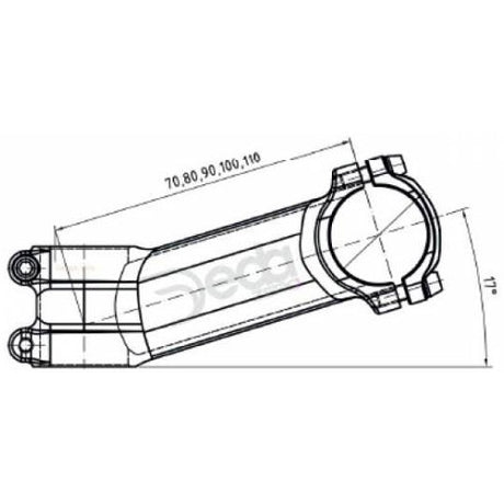 Dada A-Head Nok Zero 90 mm Bob Alu 73-17gr. OEM de 31.7 mm