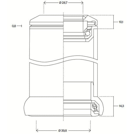 Deda Ball Head Set 1 POB Semi Integrated