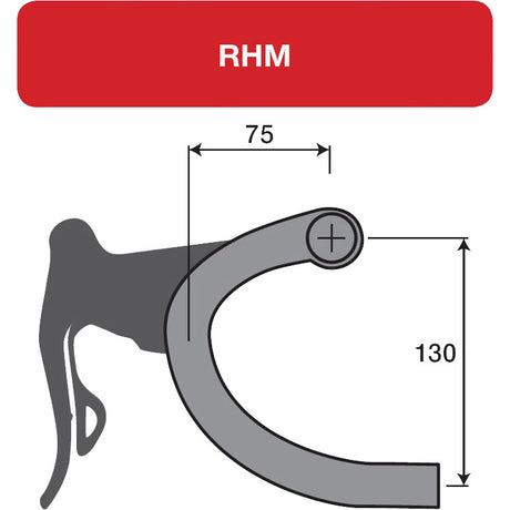 Manillar Deda zero2 dcr pob rhm-evo 46cmb b (42cm c c)