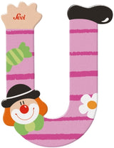 Sevi letra payaso u: 10 cm (81757)