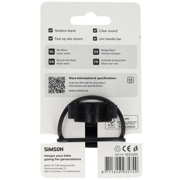 Simson bell allure negro-negro