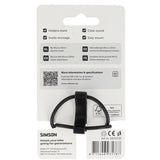 Simson timbre de bicicleta micro 23mm goma fijación elástica negro