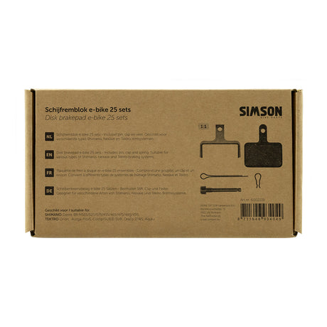 Rema tip top países bajos b.v. Pastillas de freno de disco simson e-bike (25uds)