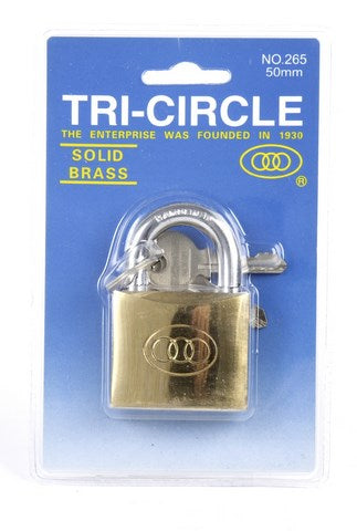 Carril de tri -círculo 50 mm -latón, 3 llaves, soporte de 50 mm, dorado