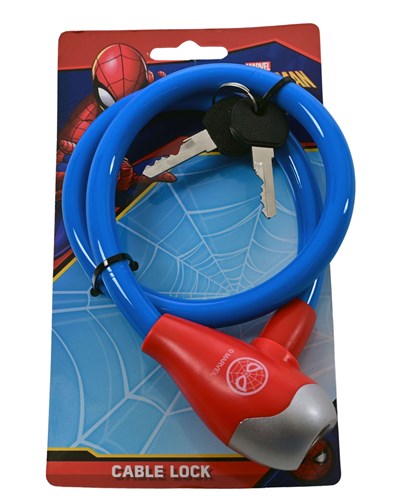 Candado para bicicleta Spiderman 12mm - 65cm de largo