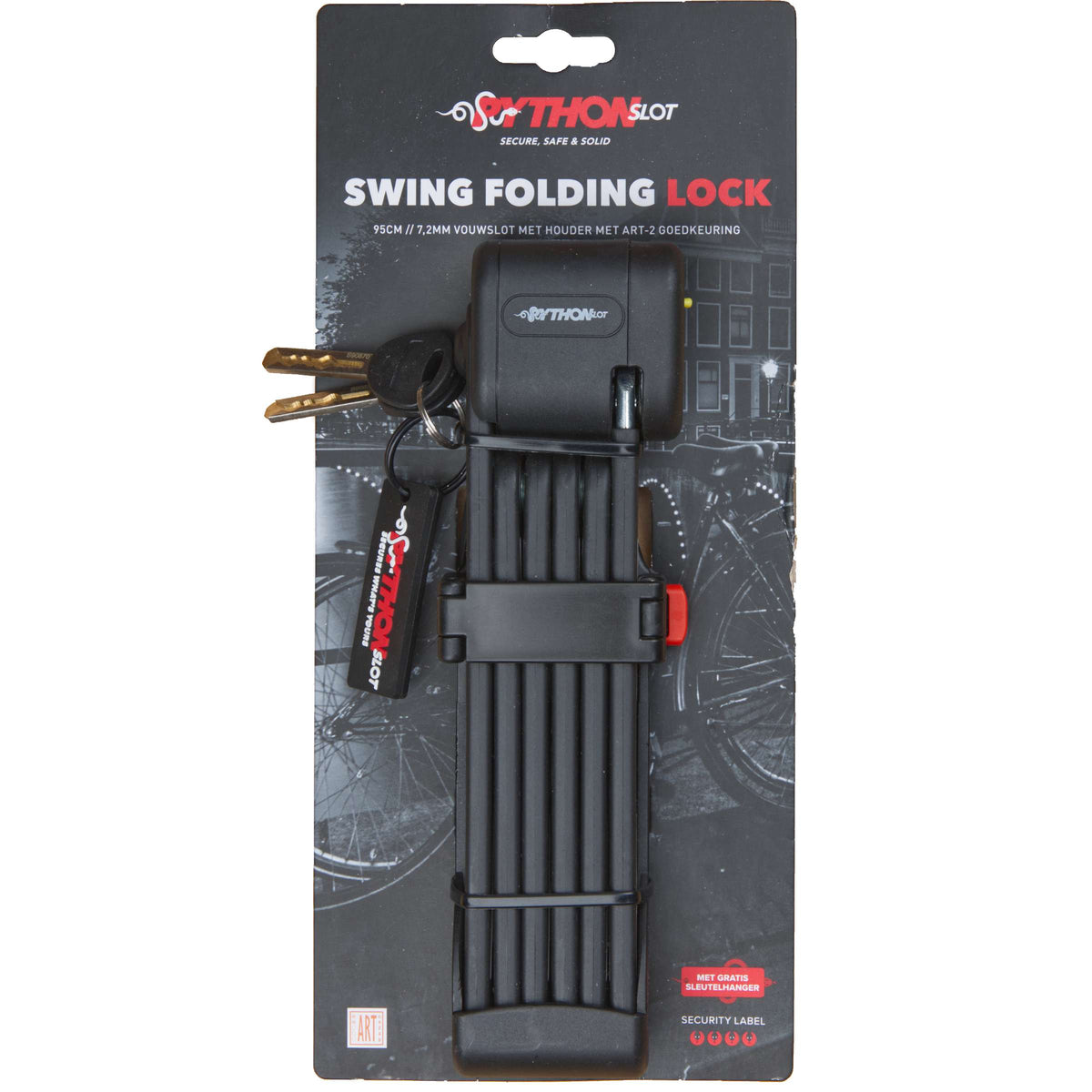 Cerradura plegable Python lock 6x224cm, art-2, soporte m
