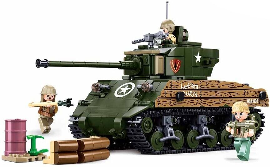 Tanque medio m4a3 (76w) del ejército sluban (m38-b1110)