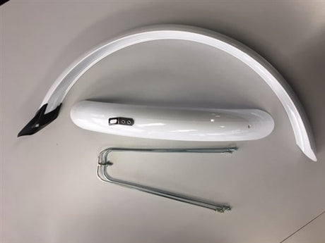 Eurofender Set Fenderers de 24 pulgadas 58 mm PVC White
