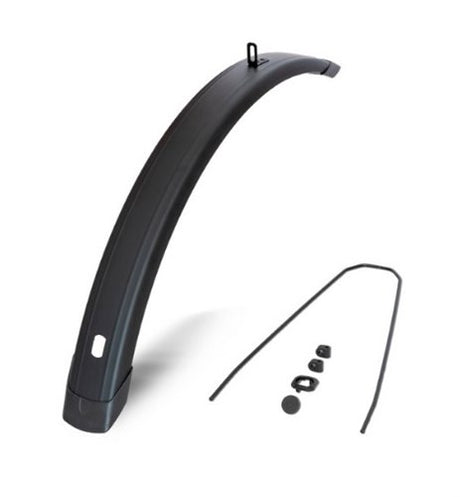 Eurofender guardabarros delantero 28 pulgadas 72mm plano negro mate tempo cuadrado