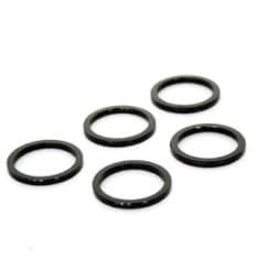 Bolsa un anillo de relleno de cabeza de 5 bolas 1.1 8 espaciador negro de 3 mm