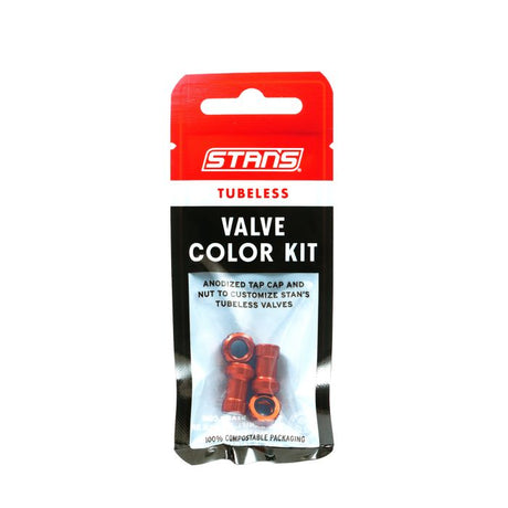 Stans kit de color de válvula tubeless stan's - naranja