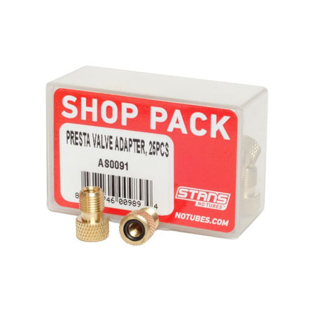 Adaptador de válvula Stan's Presta de Stan (paquete de tienda - 25 piezas)
